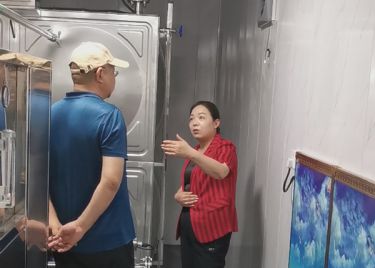 湖北客戶到廠現(xiàn)場交流